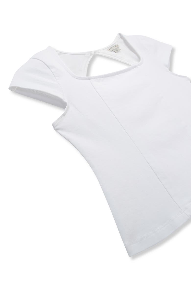 Habitual Kids Kids' Square Neck Cap Sleeve T-Shirt, Alternate, color, White