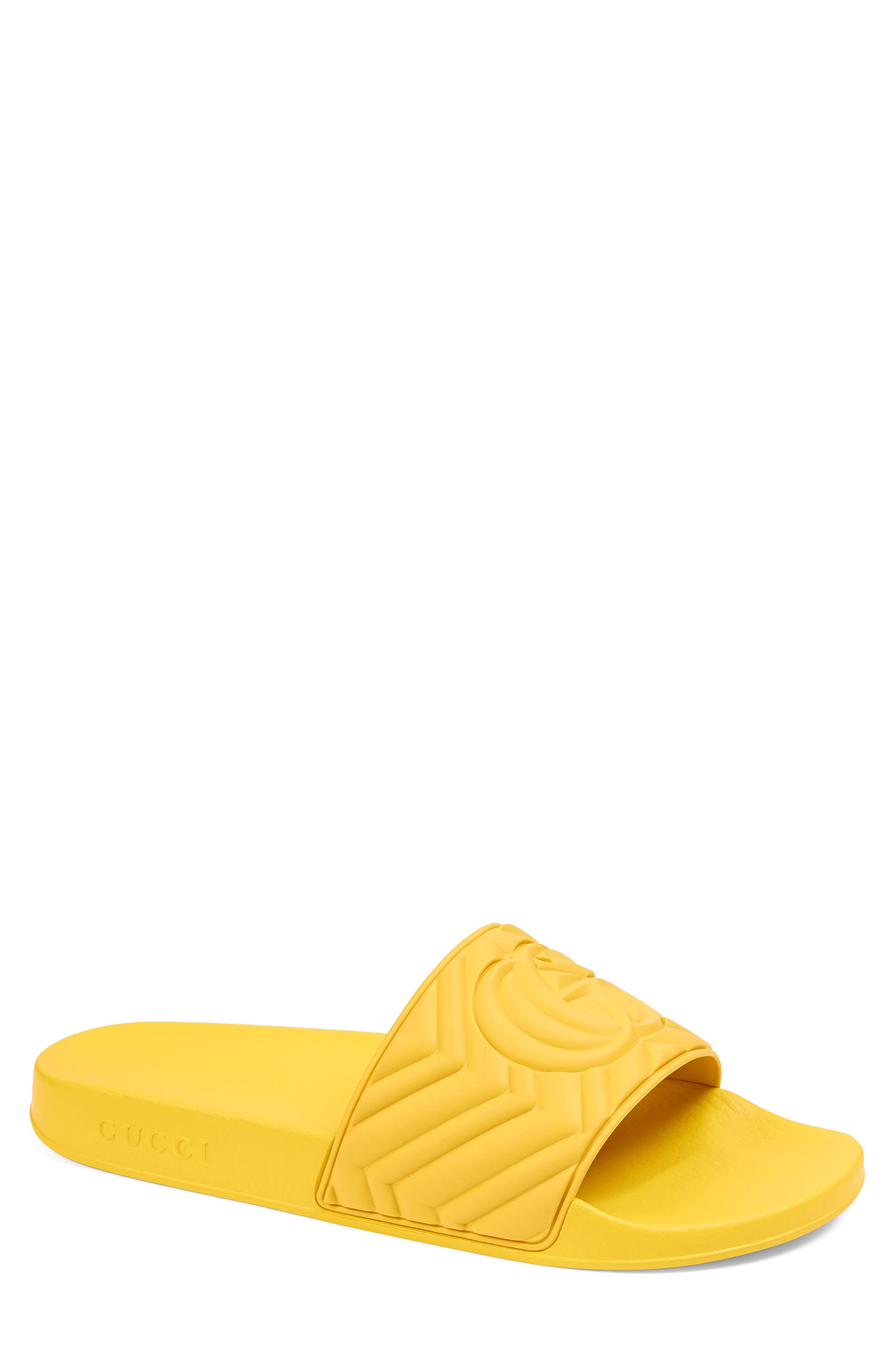 Gucci Matelassé Slide Sandal, Main, color, 
