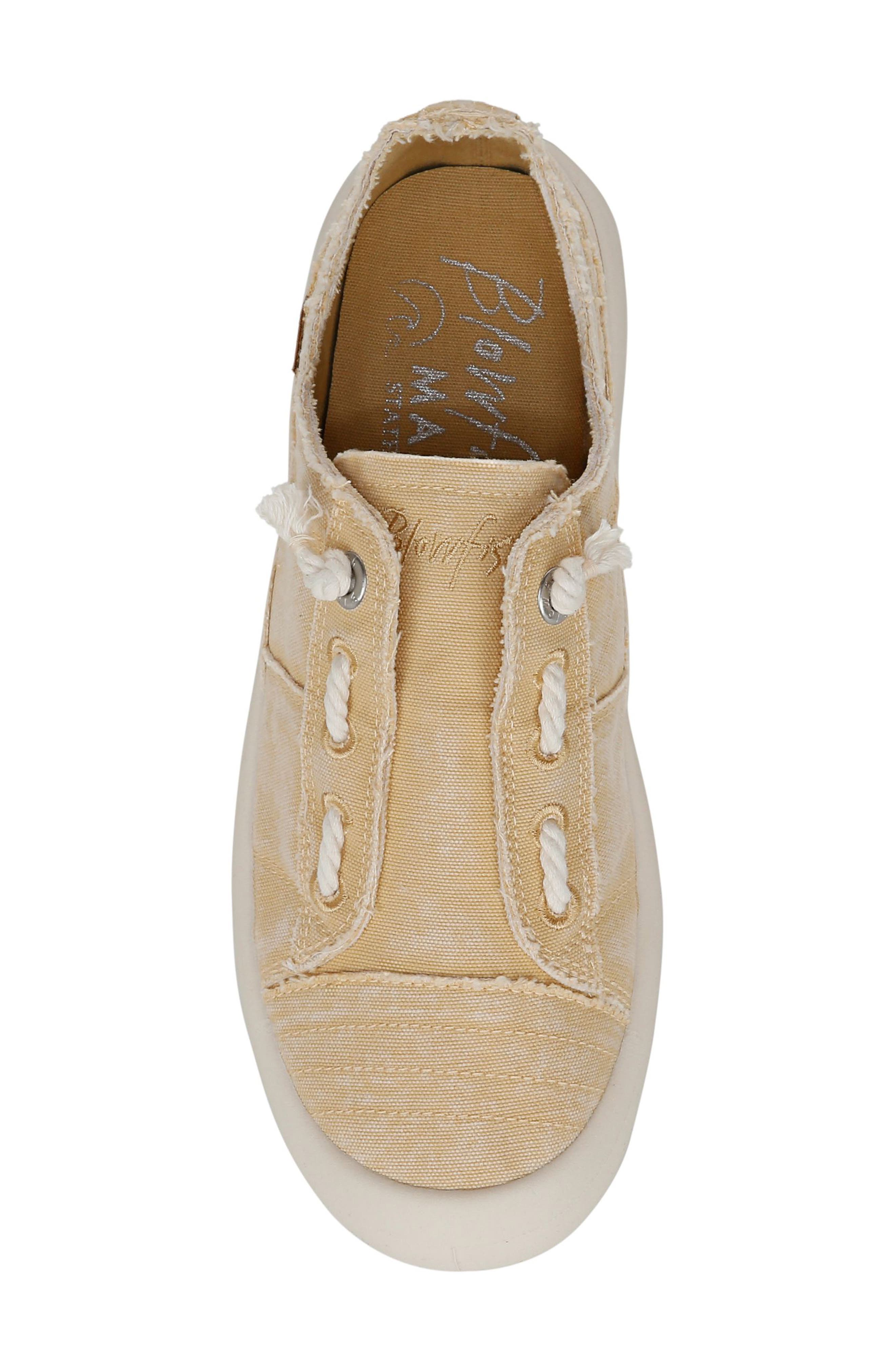Blowfish Malibu Beachside Low Top Sneaker, Alternate, color, Yellow Washed Canvas