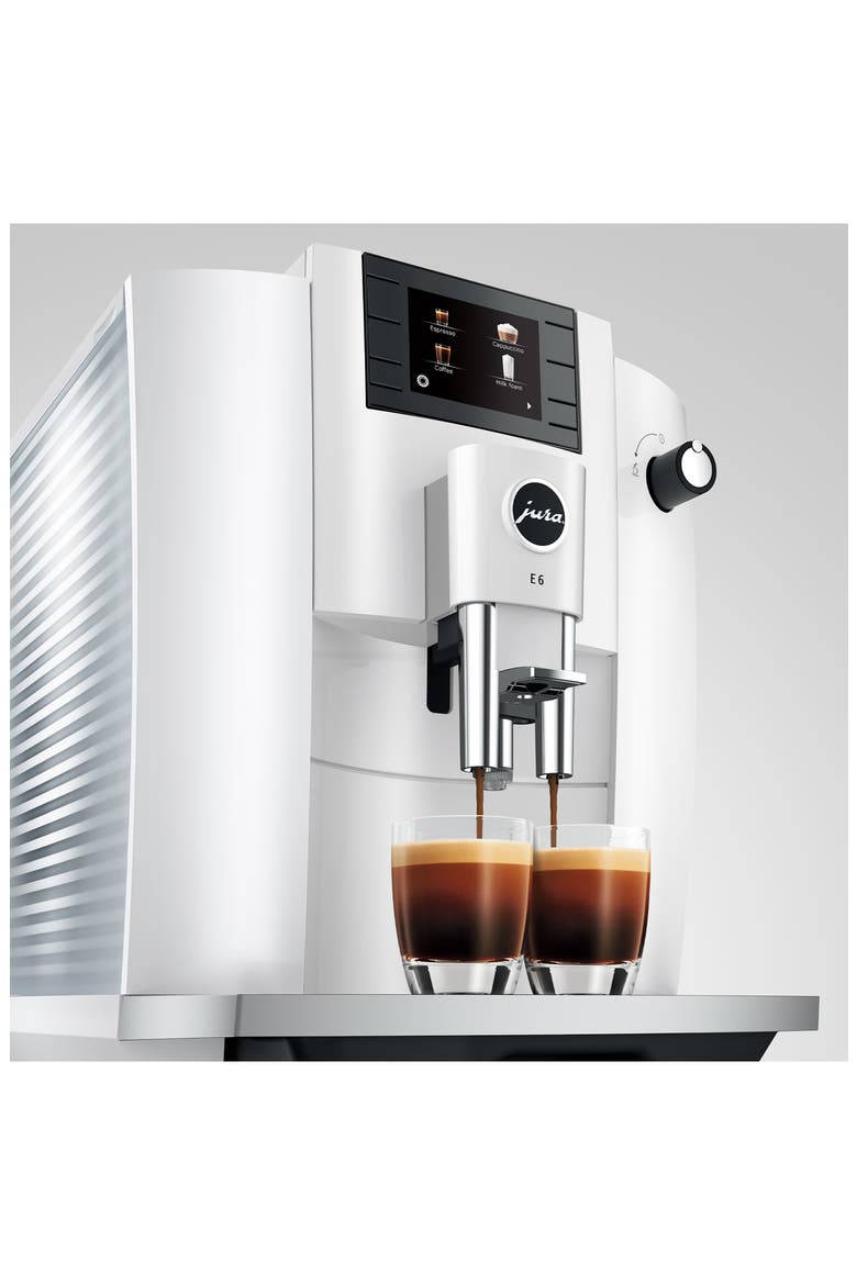 E6 Automatic Coffee Machine, Alternate, color, WHITE
