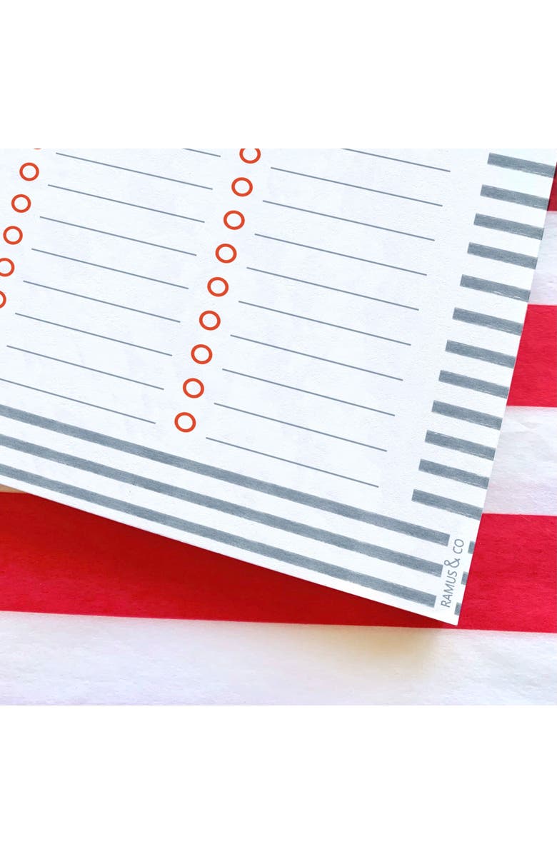 Ramus & Co Market Day Stripes 5" x 8" Lined Notepad, Alternate, color, 