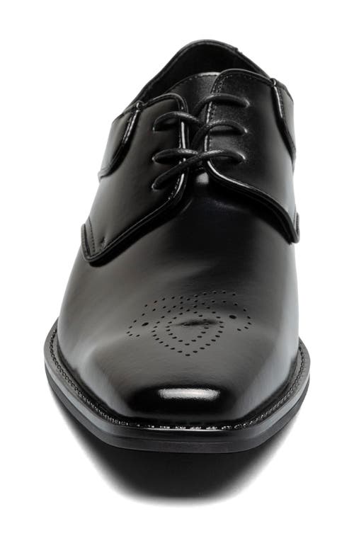Stacy Adams Kendall Brogue Plain Toe Derby In Black