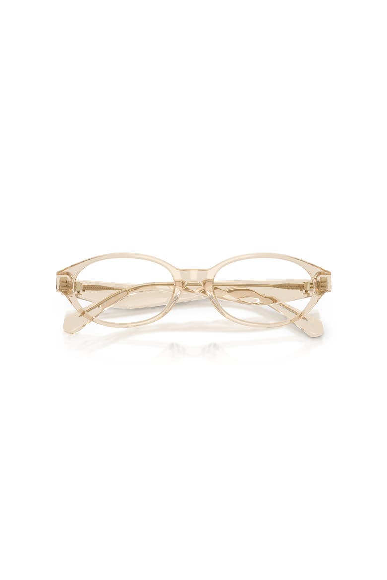 52mm Oval optical glasses, Alternate, color, Beige