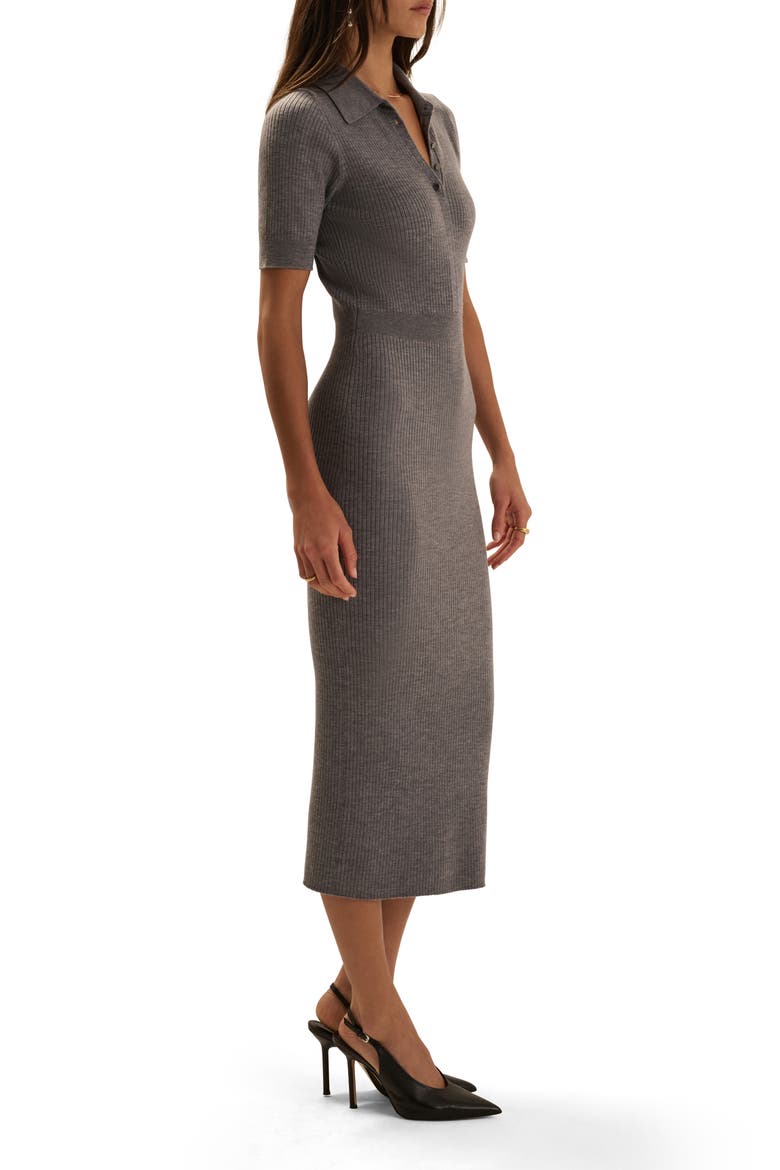 The Hard to Get Midi Dress, Alternate, color, HEATHER GREY