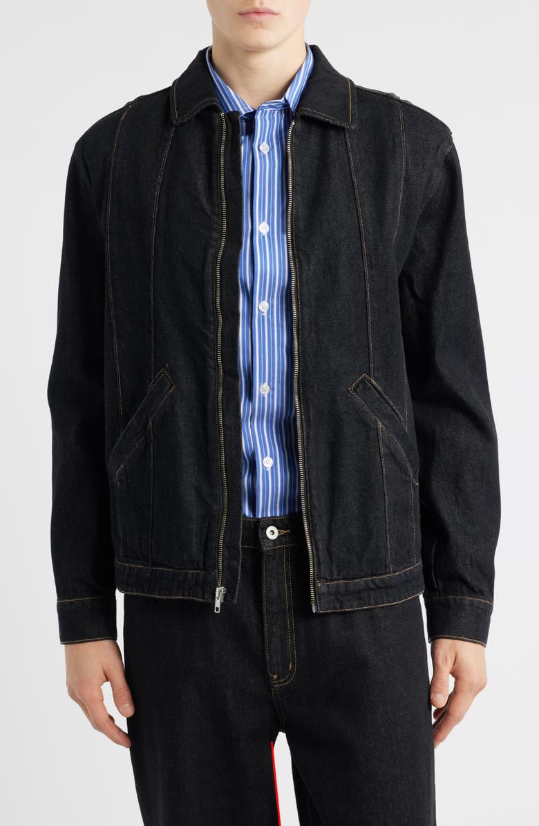 KROST Denim Combo Jacket, Main, color, Black
