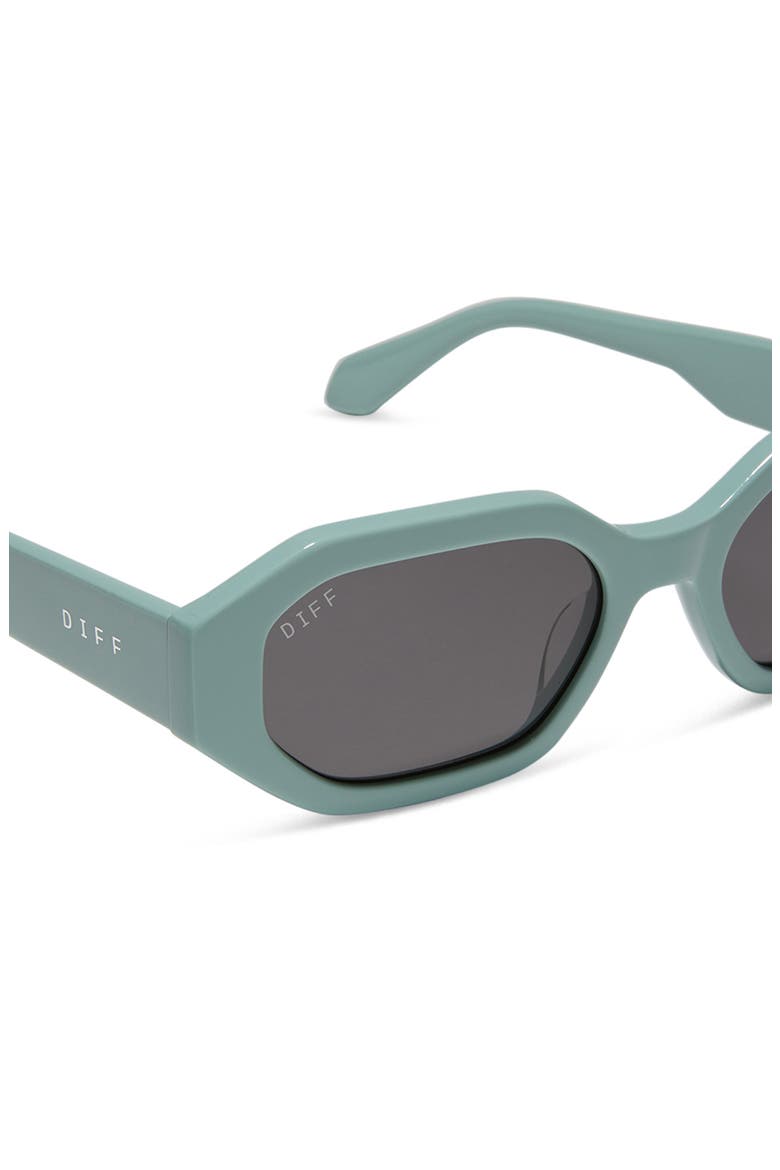 Allegra 53mm Polarized Rectangle Sunglasses, Alternate, color, GREY