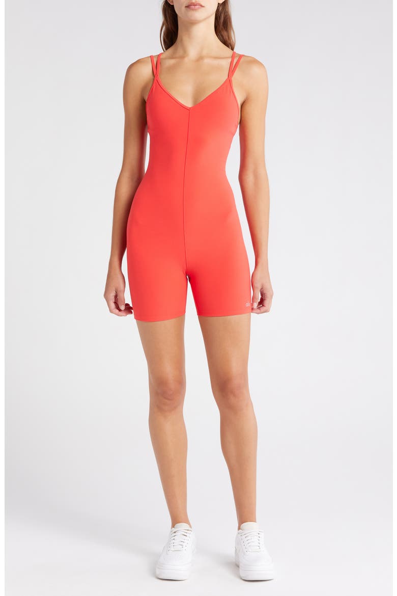 Alosoft Sun's Out Romper, Main, color, RED HOT SUMMER