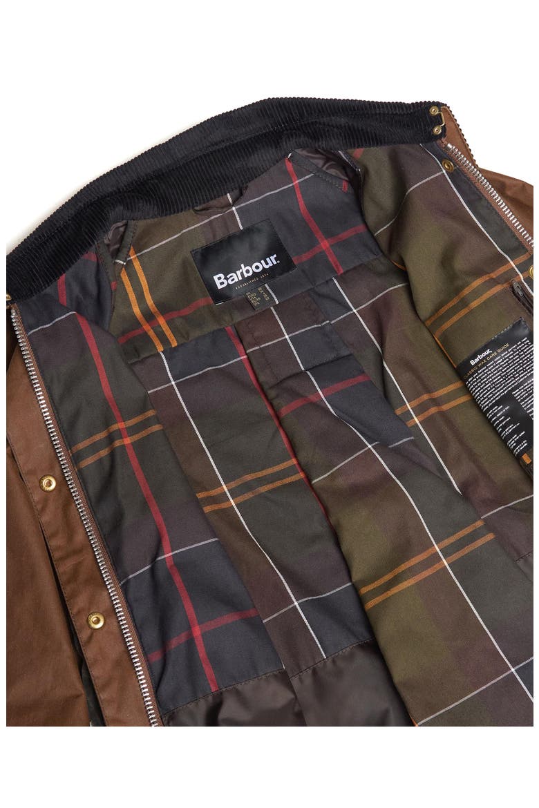 Premium Catton Waxed Cotton Jacket, Alternate, color, TAN/ DARK CLASSIC