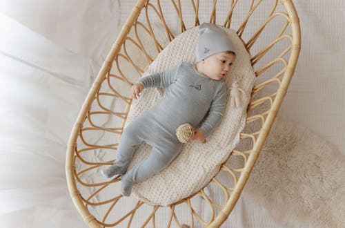 Ely's & Co. Velour Stripe Collection In Gray