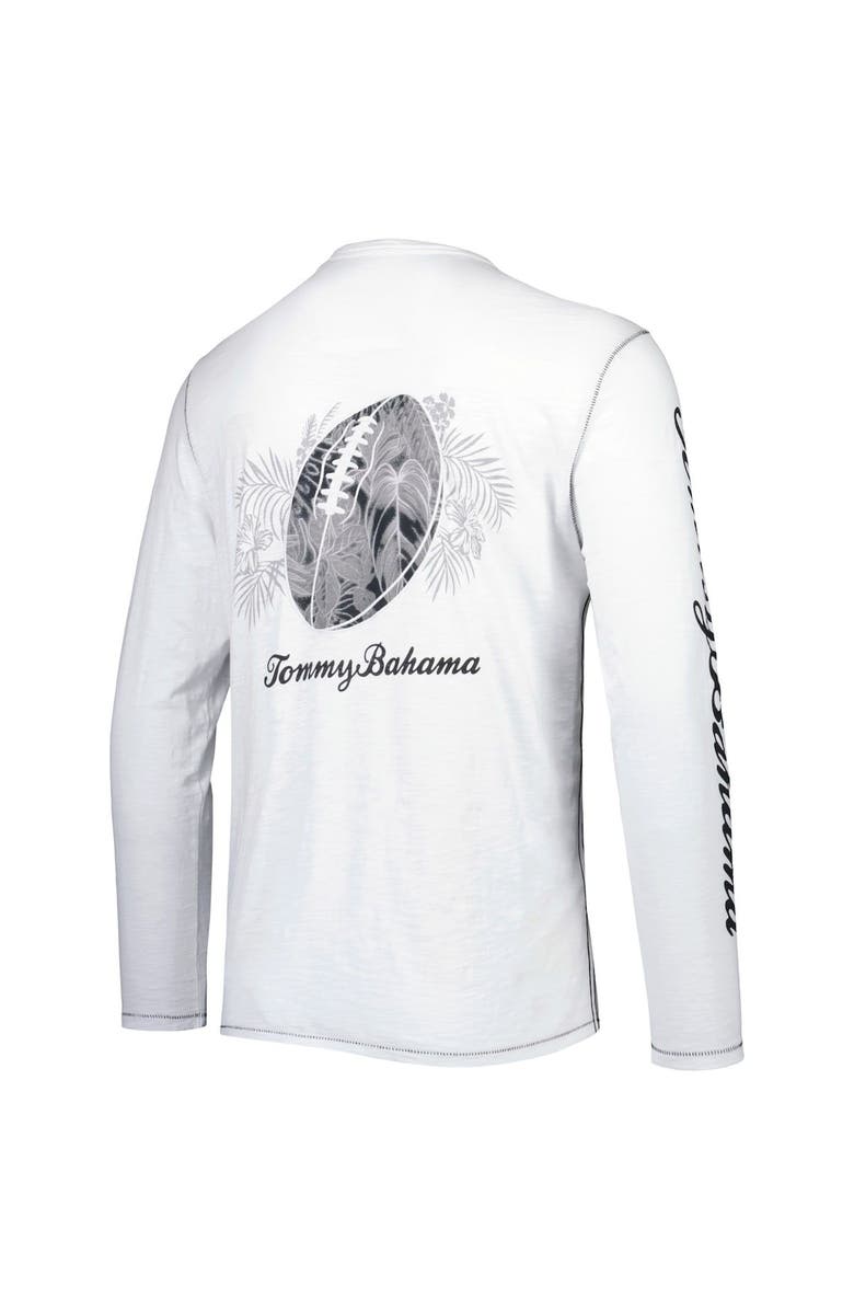 Tommy Bahama Men's Tommy Bahama White Philadelphia Eagles Laces Out Billboard Long Sleeve T-Shirt, Alternate, color, White