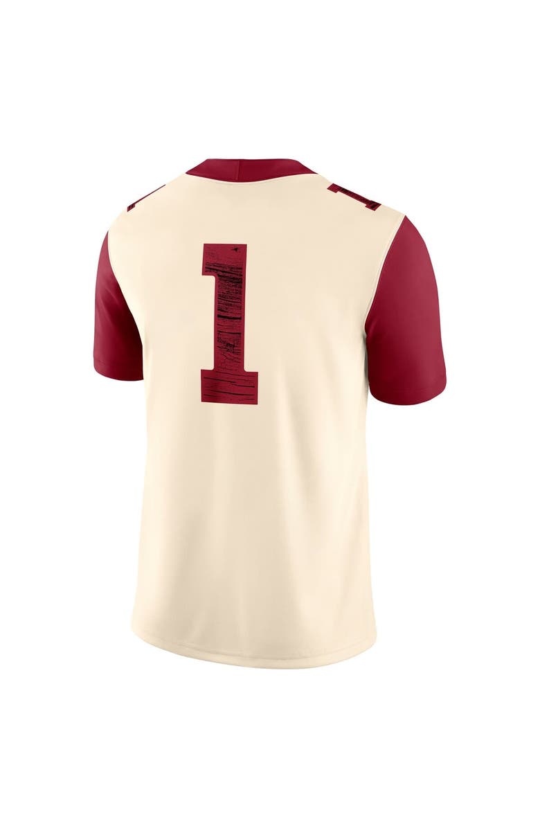 Jordan Brand Men's Jordan Brand #1 Natural Oklahoma Sooners Alternate Game Jersey, Alternate, color, Natural