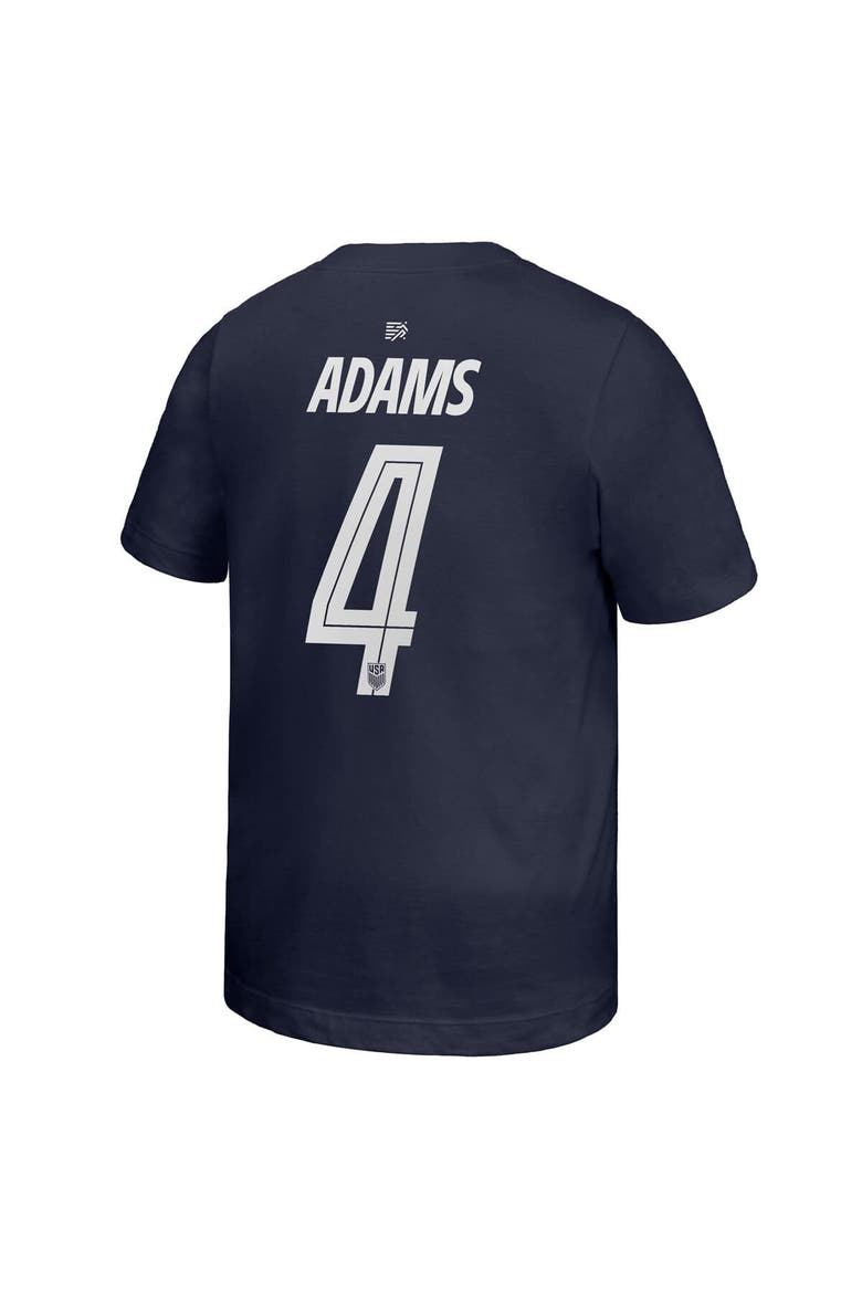 Youth Nike Tyler Adams Navy USMNT Away Player Name & Number T-Shirt, Alternate, color, Navy