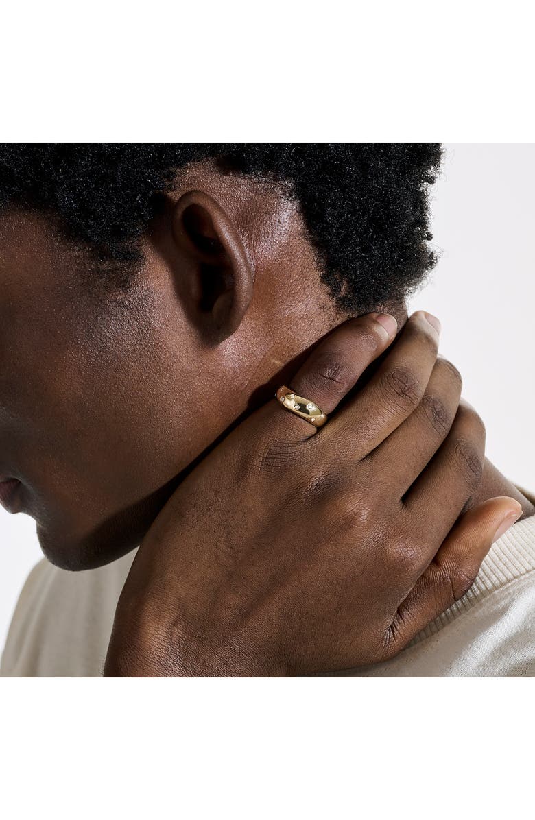 John Hardy Surf Ring, Diamonds, 7mm, Alternate, color, Gold