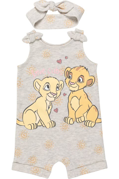 Lion King Sleeveless Romper and Headband Set