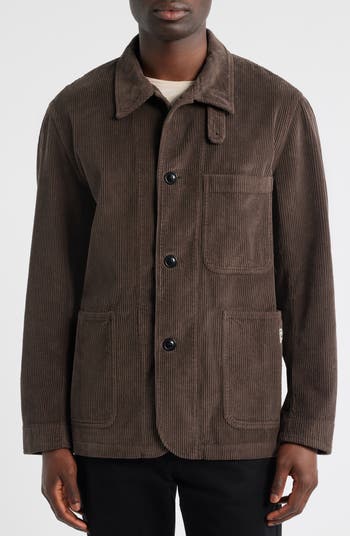 MERZ B SCHWANEN Organic Cotton Corduroy Workwear Jacket | Nordstrom