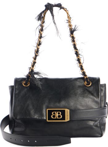 ショルダーバッグ・ポシェット Balenciaga Medium Black Leather Shoulder Bag Modu Balenciaga Medium Black Leather Shoulder Bag Modu Women