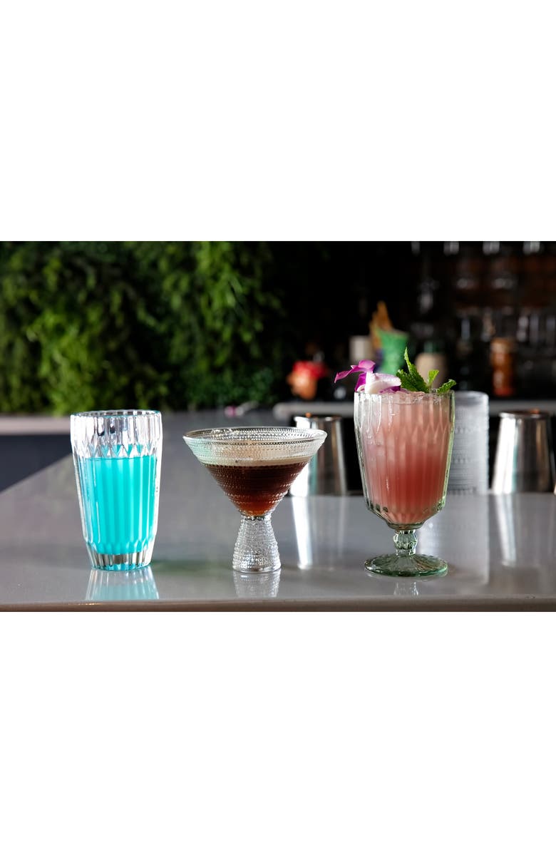 Fortessa Archie Set of 6 Clear Iced Beverage Glasses, Alternate, color, Clear