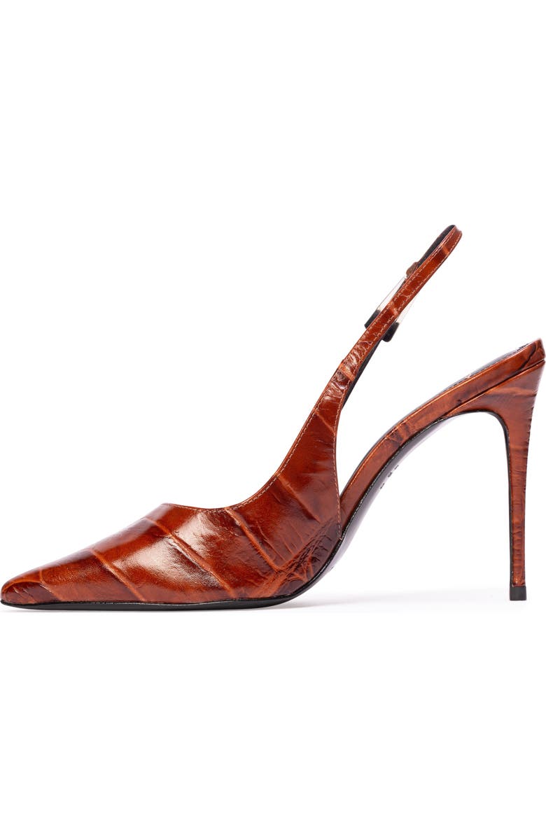 BLACK SUEDE STUDIO Branca 100 Slingback Pump, Alternate, color, Cappuccino Croc