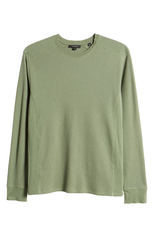 Vince Thermal Long Sleeve T-shirt In Green