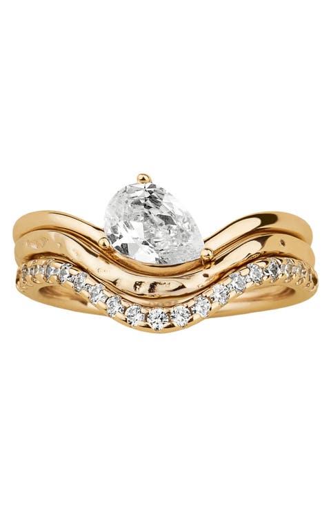 Tova Pear Ring Set