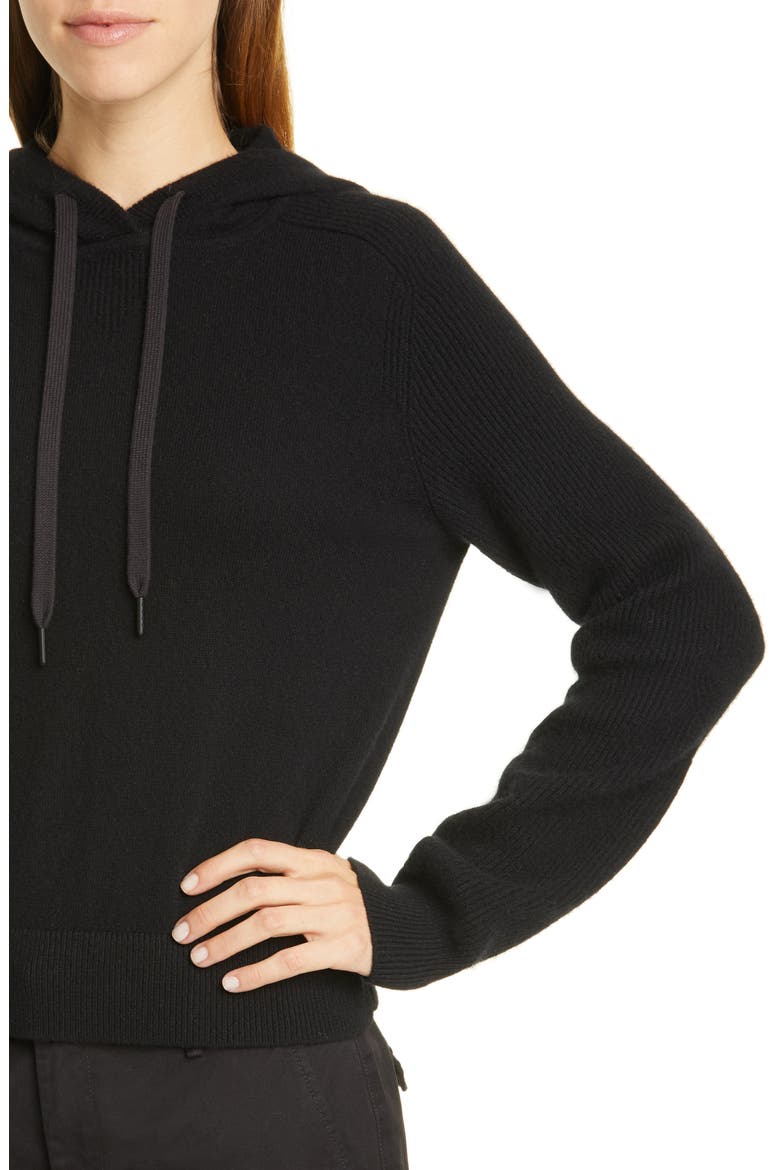 Logan Cashmere Hoodie, Alternate, color, BLK