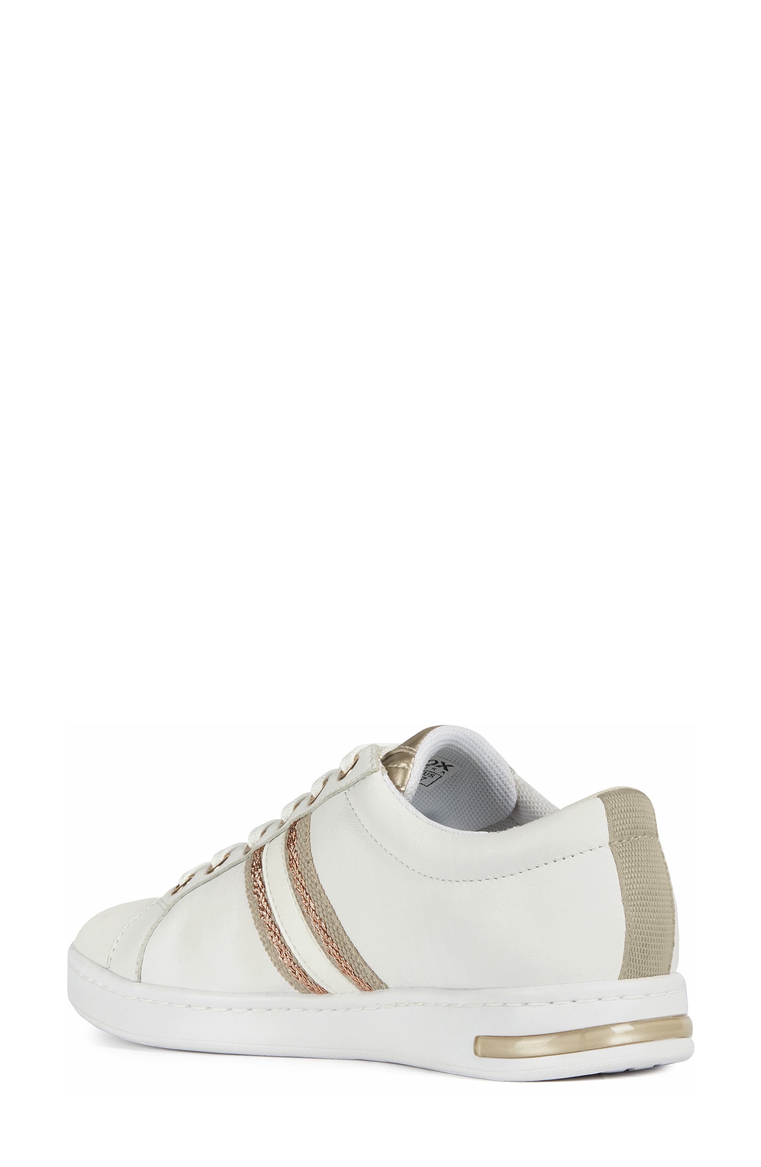 Jaysen Sneaker, Alternate, color, WHITE/ ROSE GOLD LEATHER