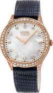 GEVRIL Morcote Swiss Diamond Leather Strap Watch, 36mm - 1.3ct.