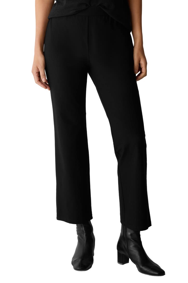 Ankle Kick Pants, Main, color, BLACK