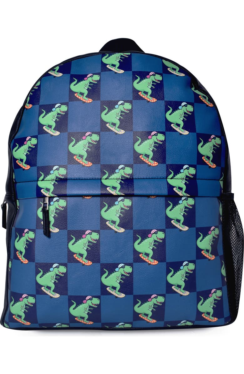 OMG Accessories Dino Print Large Backpack, Main, color,