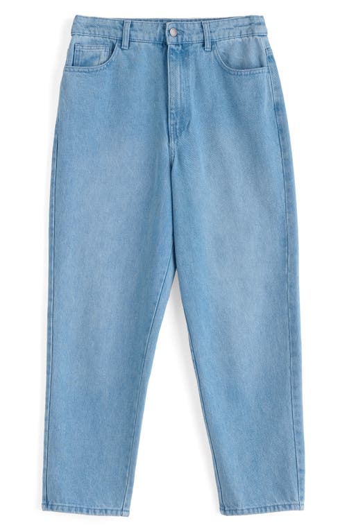 Shop Seasalt Cornwall Towan Barrel Leg Organic Cotton Jeans In Light Wash High Twist