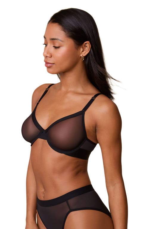 Harper Wilde ComfortMesh Plunge Bra in Black 