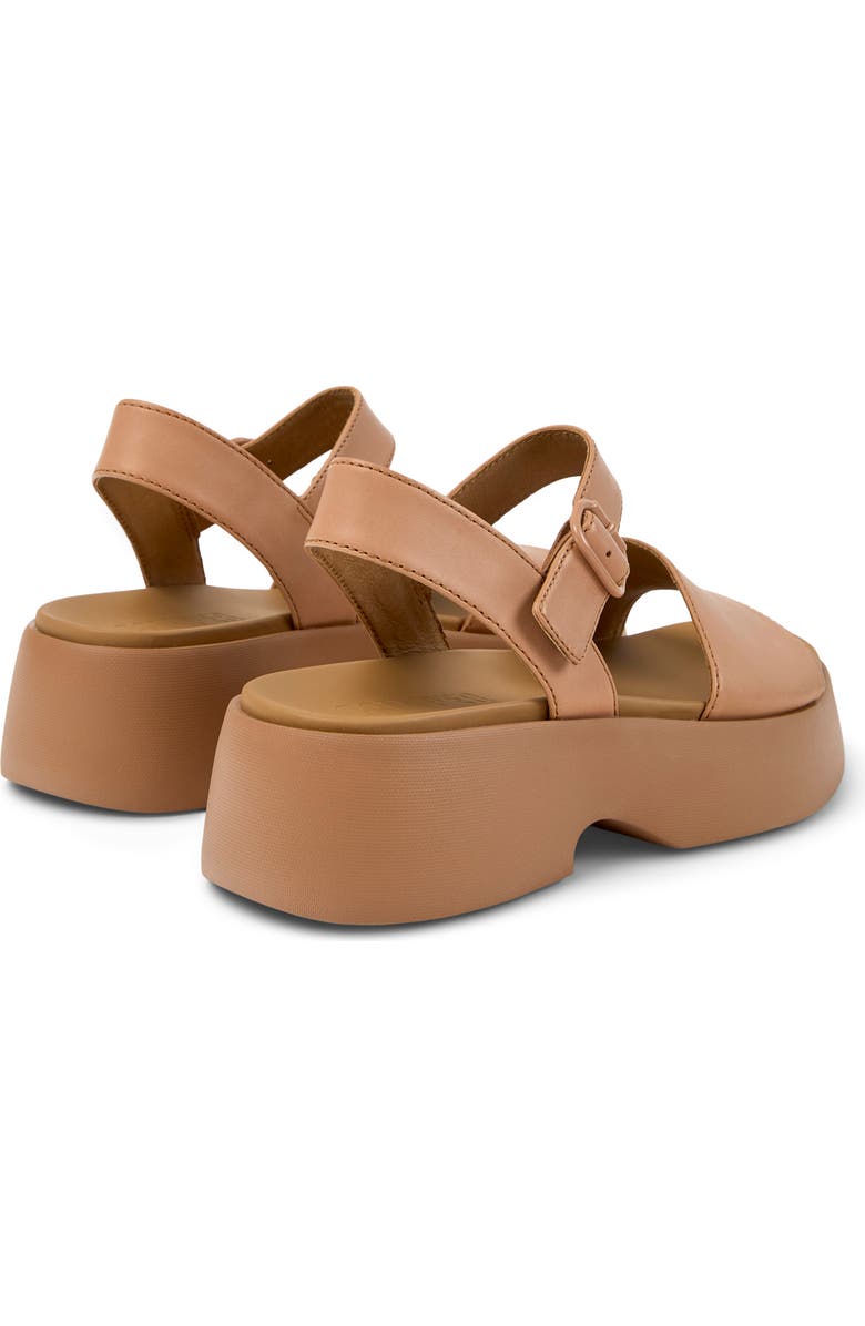 Camper Tasha Platform Sandal, Alternate, color, Nude/ Beige
