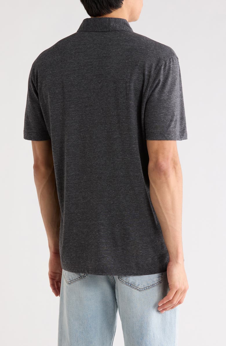 AG Bryce Stretch Cotton Polo, Alternate, color, Heather Charcoal