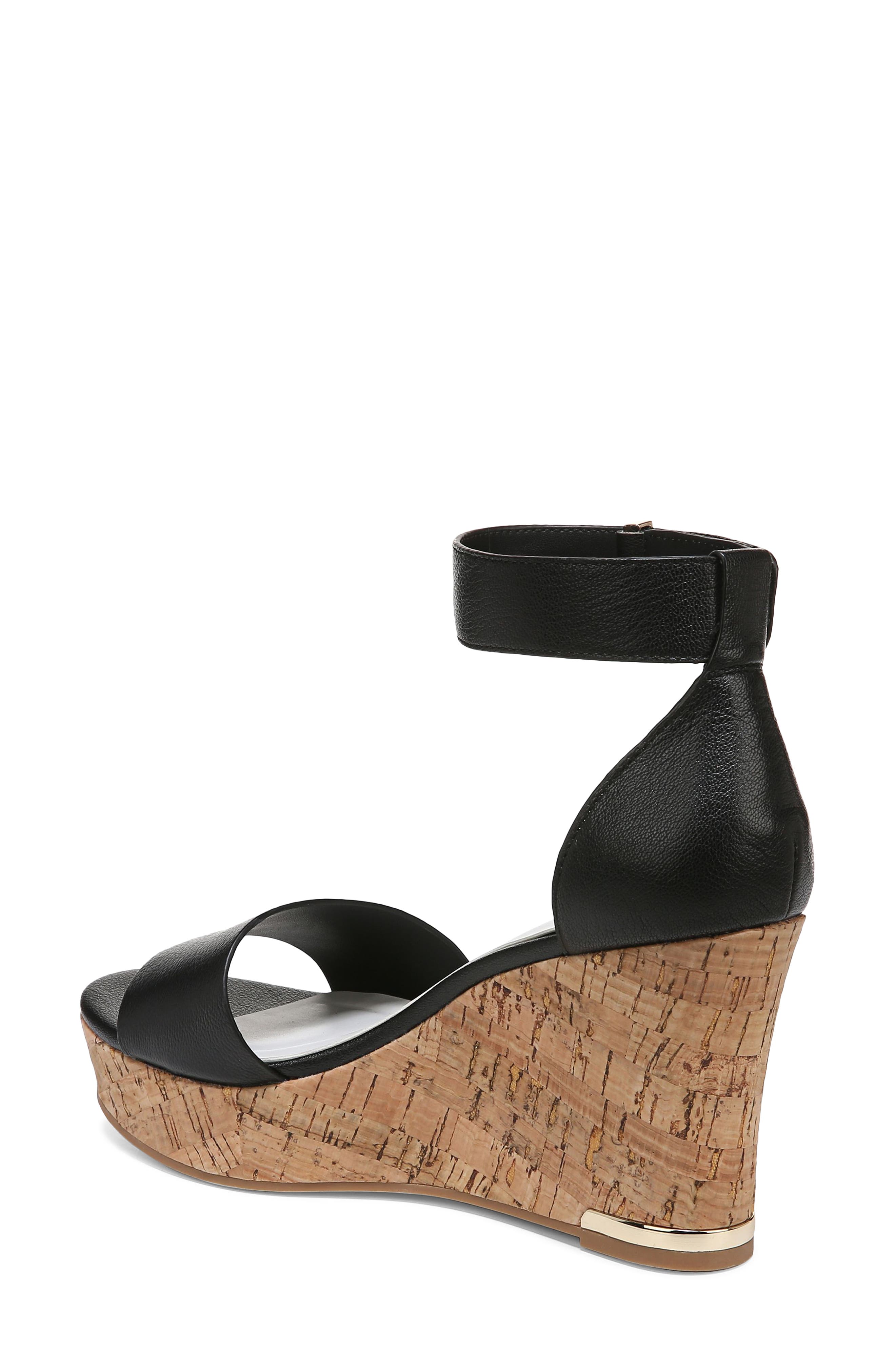 Franco Sarto Clemens Ankle Strap Wedge Sandal, Alternate, color, 