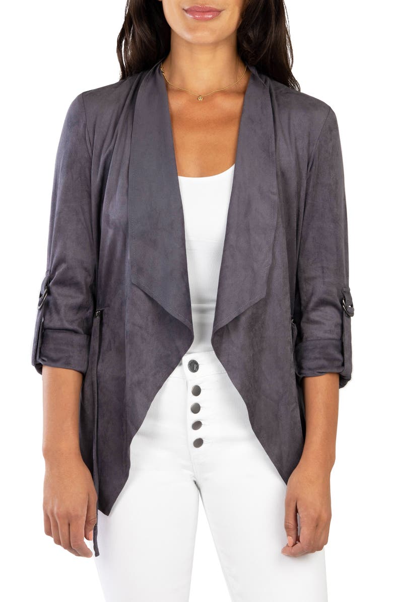 KUT from the Kloth Dianne Faux Suede Jacket, Main, color, 