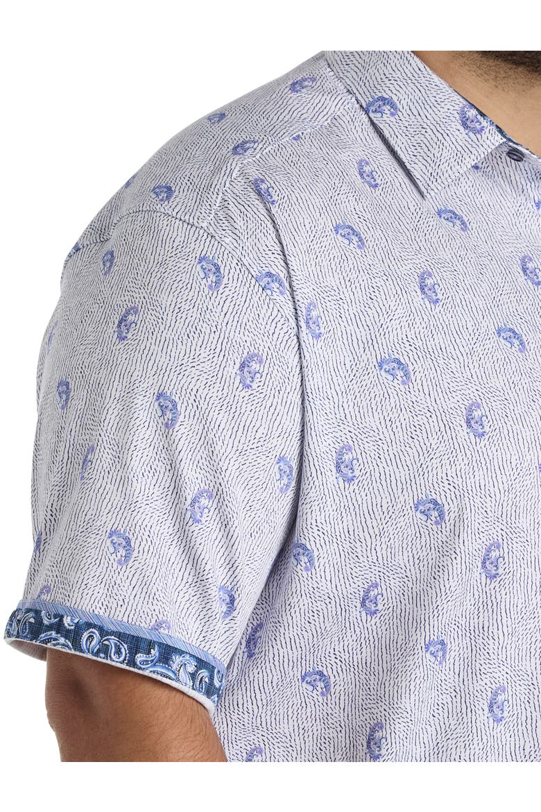 Big & Tall Belmond Sport Shirt, Alternate, color, BLUE