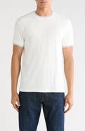 DENIM AND FLOWER Tipped Trim T-Shirt