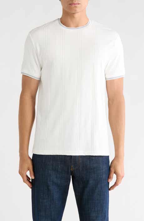 DENIM AND FLOWER Tipped Trim T-Shirt