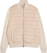 Herno Mixed Media Mélange Cash-Feel Quilted Down Jacket