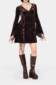Disturbia Dakota Flare Sleeve Mini Dress