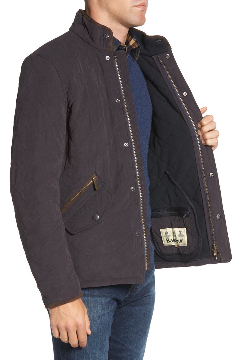 Bowden Quilted Nylon Jacket, Alternate, color, NAVY