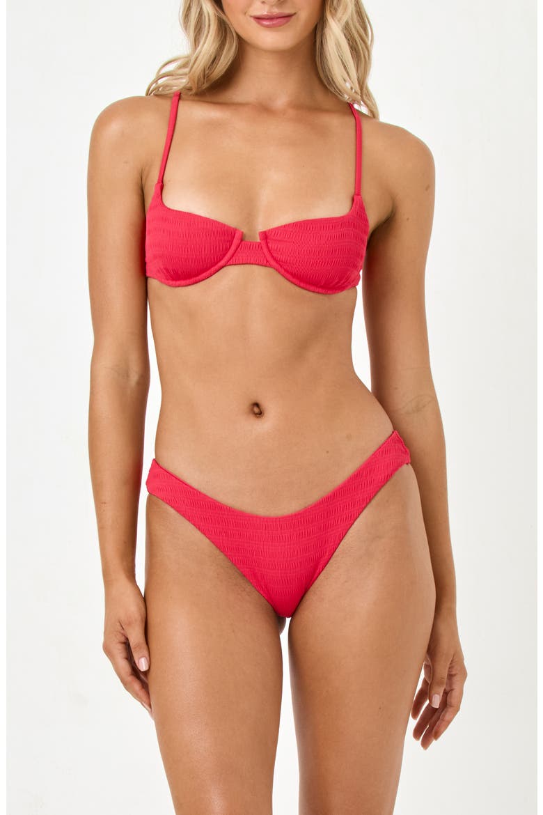 Rocky Classic Pucker Textured Bikini Bottoms, Alternate, color, POUT
