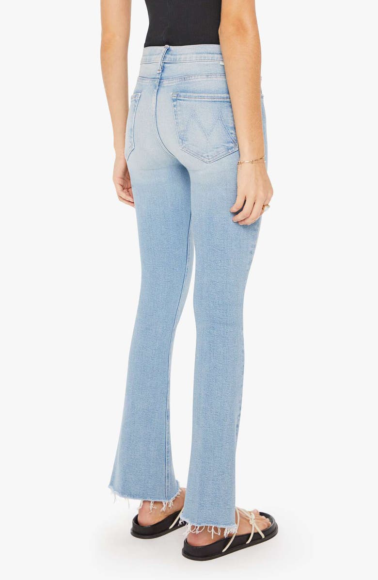 MOTHER The Runaway Frayed Step Hem Bootcut Jeans, Alternate, color, 