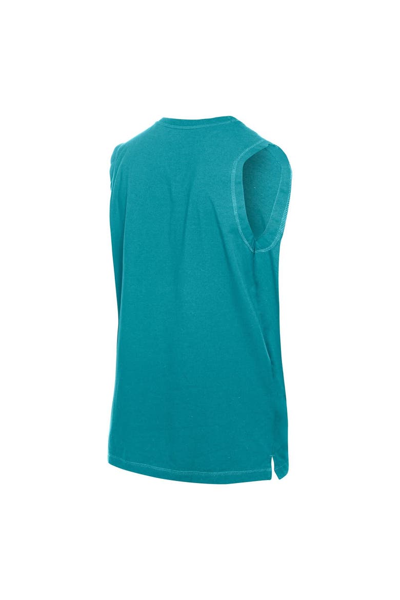 Men's New Era  Aqua Miami Dolphins Leisure Collection Tank Top, Alternate, color, Aqua