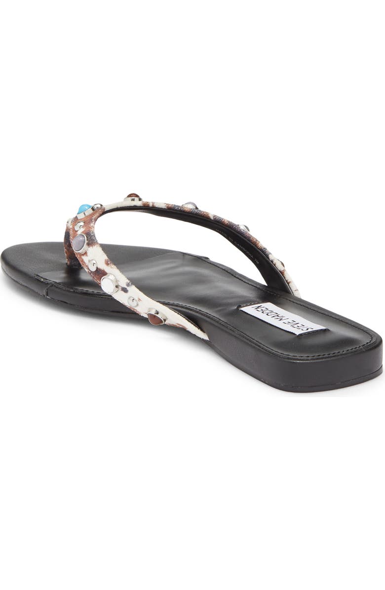 Steve Madden Daizy Flip Flop, Alternate, color, Black/ Silver