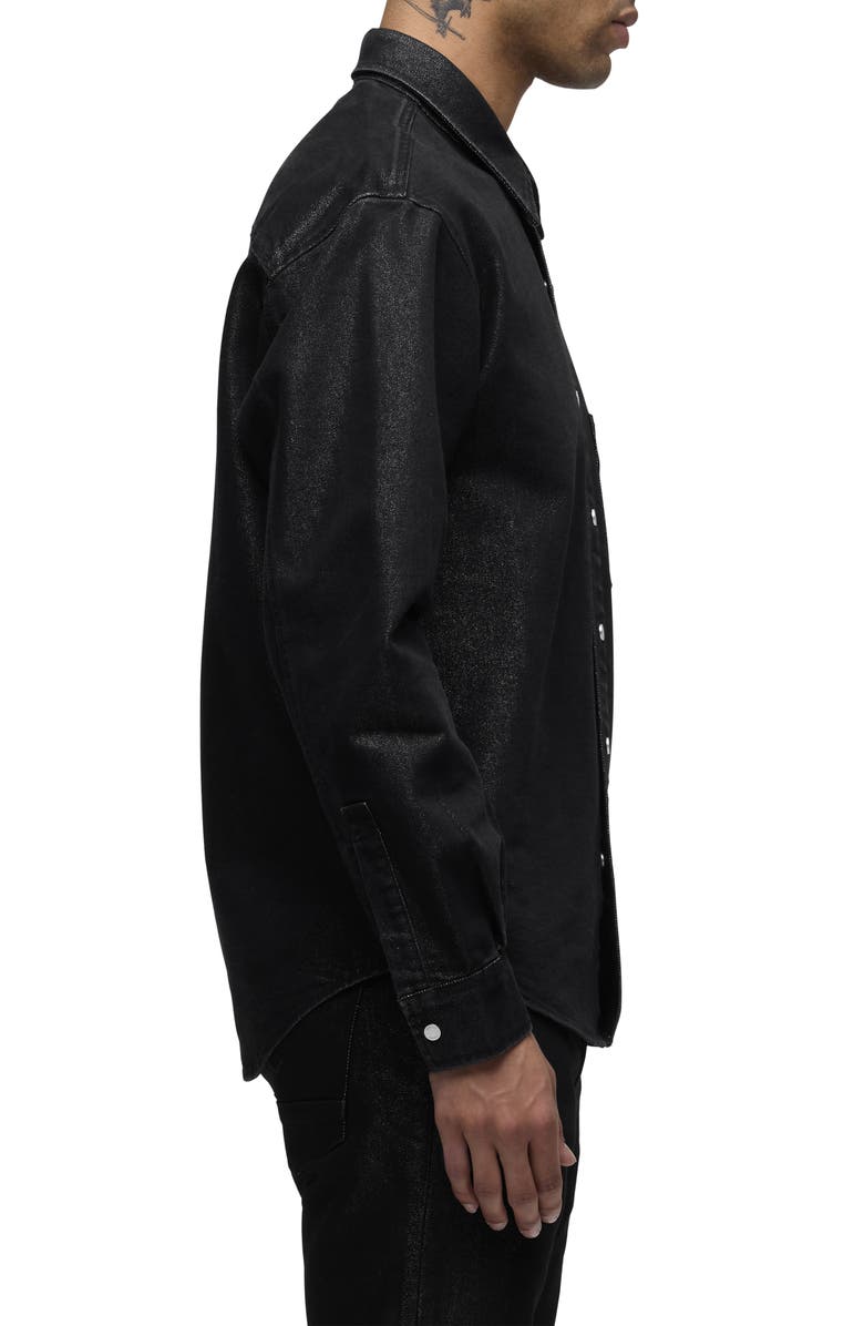 Hudson Jeans Snap-Up Denim Overshirt, Alternate, color, Stargazer