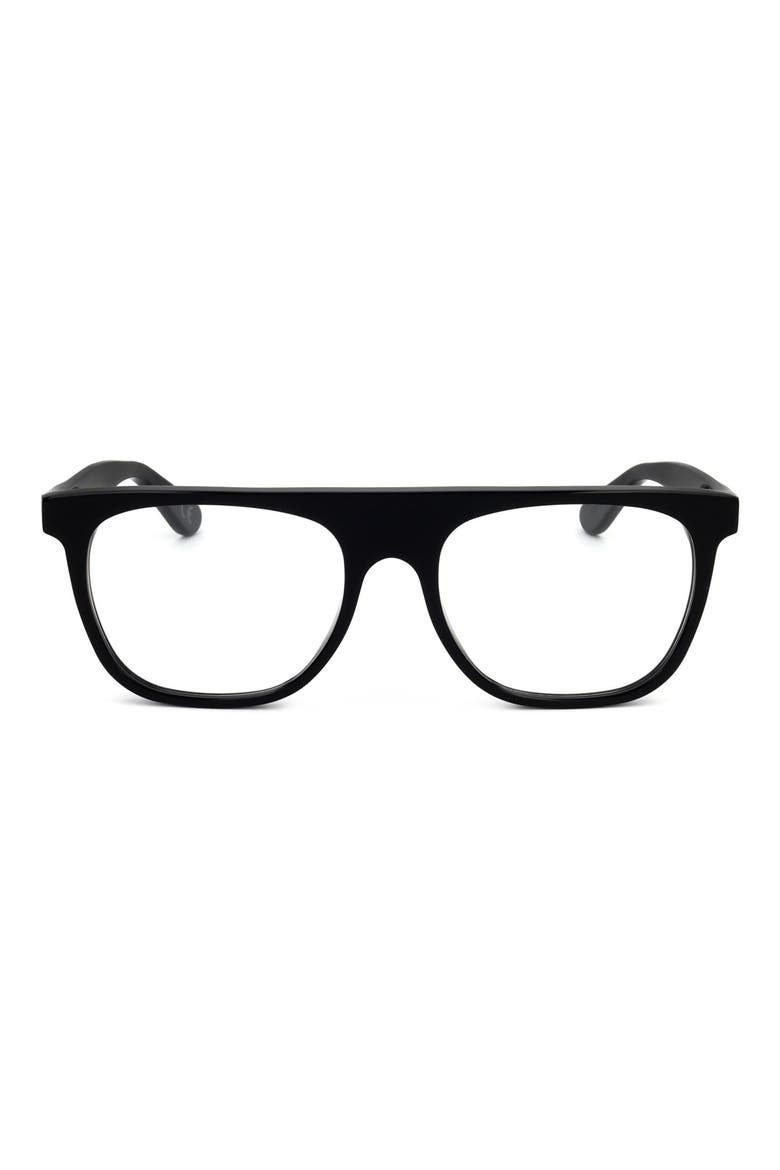 51mm Square Optical Glasses, Main, color, BLACK