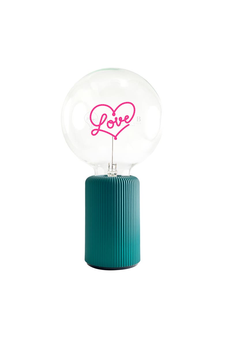 Love Portable Table Lamp, Main, color, Emerald