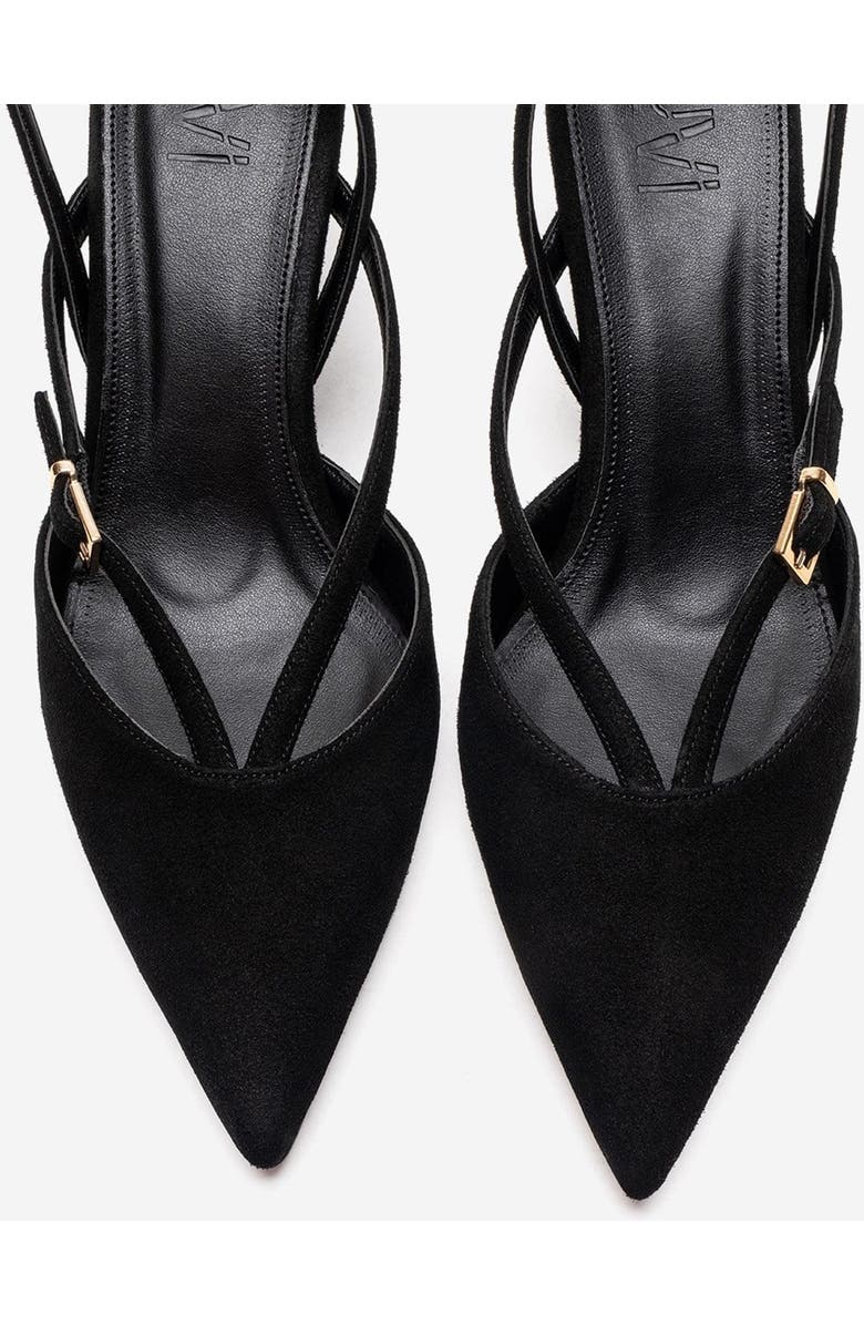 Prologue Shoes Armonia Stiletto Pump, Alternate, color, Black Suede