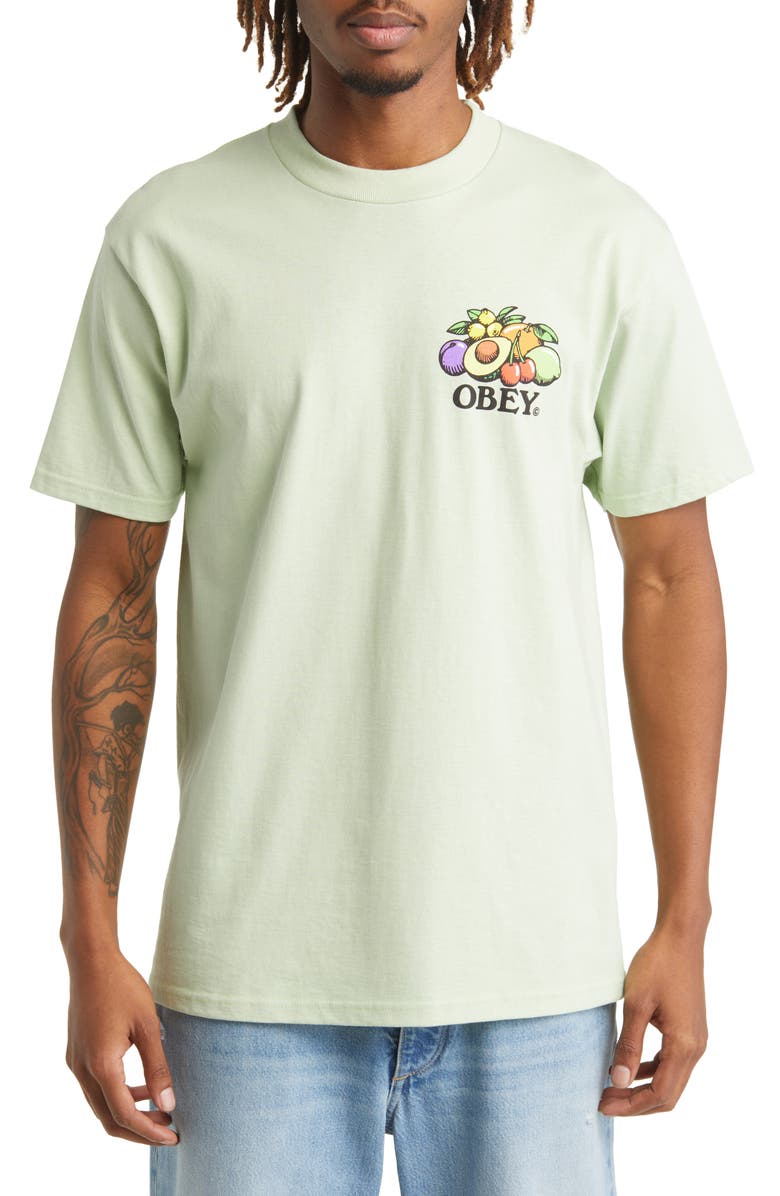 Obey Fruit Bowl Cotton Graphic Tee, Main, color, 